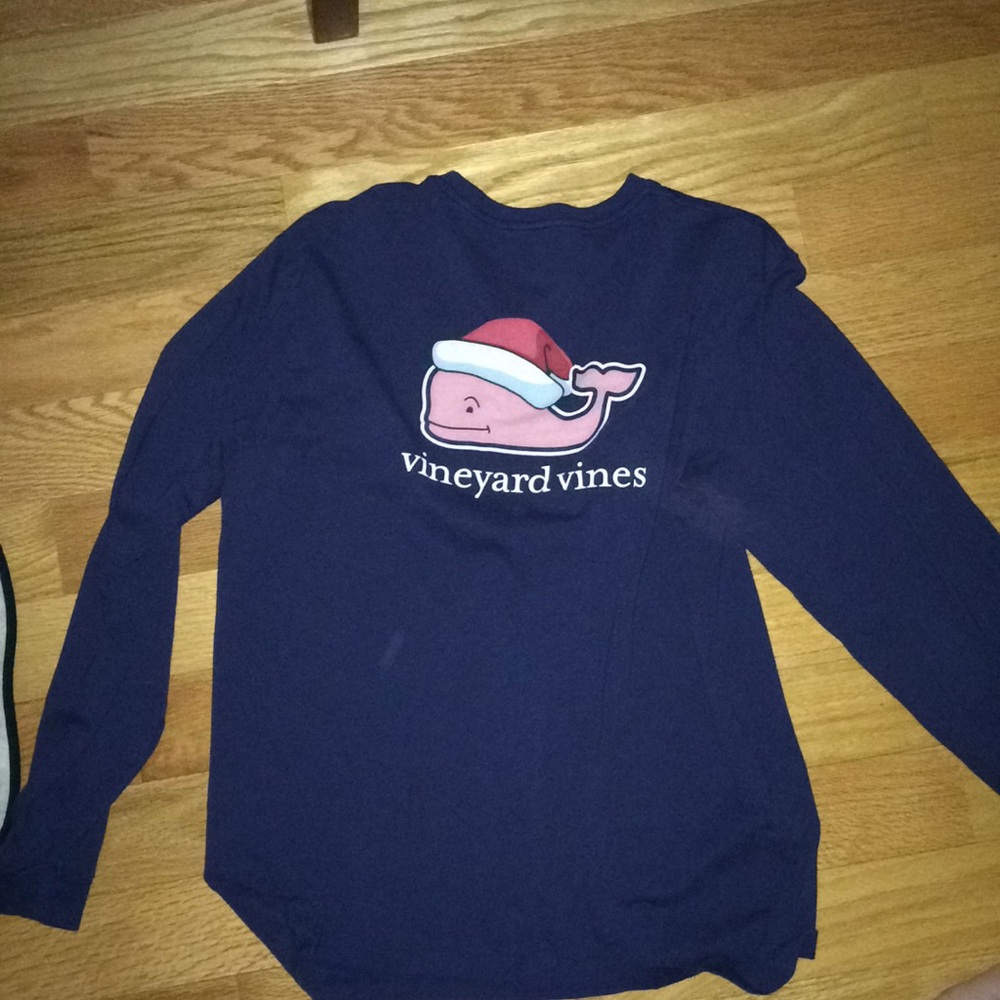 Vineyard Vines Santa whale (medium)